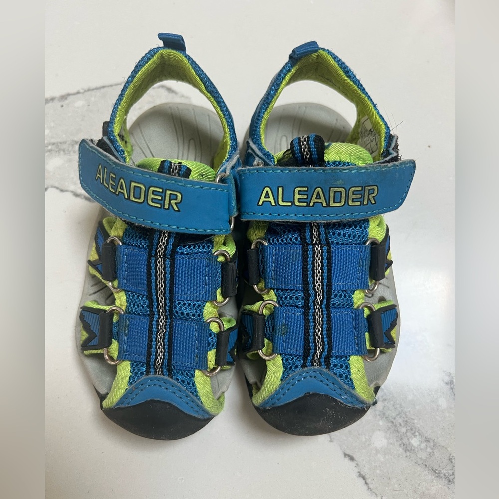 Kids Blue and Green Shoes
